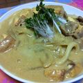 きみtan's cooksnap of when they made お蕎麦屋さんの豆乳クリーミーカレーうどん.