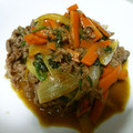 だんご社長's cooksnap of when they made ほうれん草と牛肉の炒め物.