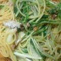 かぴーな's cooksnap of when they made 秋刀魚と葱の梅干しペペロンチーノ.