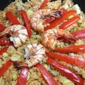 ガルボ好き's cooksnap of when they made 簡単フライパンで☆おもてなしパエリア.