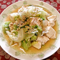 ★しょーこ★'s cooksnap of when they made レタスと豆腐のごま炒め.