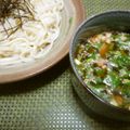 kemeta's cooksnap of when they made ピリ辛？ネバトロ♪ざるうどん.
