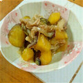 叉夜。's cooksnap of when they made さつまいもと豚肉の炒め煮.