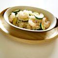 かずえ亭's cooksnap of when they made えびとズッキーニのリゾット.