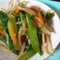 ルビームーン's cooksnap of when they made モロヘイヤと豆もやしのピリナムル☀.
