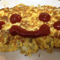 tasaya's cooksnap of when they made 簡単で美味しい！ミンチと玉ねぎのオムレツ.