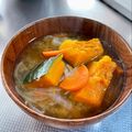 azbjbn's cooksnap of when they made 玉ねぎとかぼちゃのゴロゴロお味噌汁.