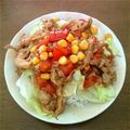badlove's cooksnap of when they made ✿トマトと豚肉のビタミン丼✿.