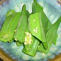 まえだよめだ's cooksnap of when they made お弁当☆おくらのごまあえ.