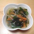 おけいはん０９１３'s cooksnap of when they made わかめ&もやしのスープ.