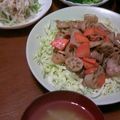 ちぴぷ's cooksnap of when they made 豚肉とレンコン✿梅味噌炒め.