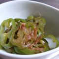 ティラミス7's cooksnap of when they made レンジで３０秒！ピーマンのおかか醤油和え.