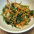 まめがちゃ。's cooksnap of when they made ５分で！ほうれん草の簡単ごま油炒め♪♪.