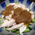 SETSUーRENT's cooksnap of when they made 棒棒鶏風！蒸し鶏のピーナッツバターソース.