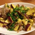 kanayumi's cooksnap of when they made 豚バラとほっくりさつま芋のポン酢炒め.