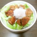 ♪mayu's cooksnap of when they made しゃきしゃきレタスと照り焼きチキン親子丼.