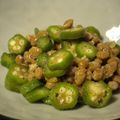 大魔女's cooksnap of when they made 朝食に＊おくら納豆＊.