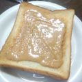 亜久里's cooksnap of when they made パンにきな粉ハチミツ豆乳粉チーズペースト.