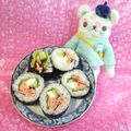 みなみんくっきんぐ's cooksnap of when they made 節分に♪サーモンとクリームチーズ海苔巻き.