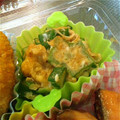 柳やなぎ's cooksnap of when they made 超簡単！お弁当にも　オクラと卵の炒め物.