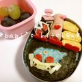 papikun's cooksnap of when they made 簡単キャラ弁☆仮面ライダーメテオ海苔弁.