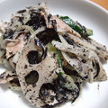 みーみに's cooksnap of when they made れんこん・ひじきの黒ごまサラダ和え.