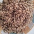 歩帆mama's cooksnap of when they made ☆九陽☆鶏とおからのそぼろ.