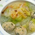 neru093's cooksnap of when they made 白菜鶏団子～ほっとするス～プ☆.