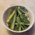 し～たん's cooksnap of when they made オクラと水菜の梅和え.