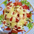 しおてつ's cooksnap of when they made アボトマト♡マヨチーズ焼き.