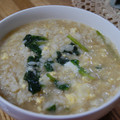 ぎょさん☆'s cooksnap of when they made ほうれん草と卵のラーマおじや.