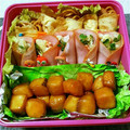 Ｃｈｉｌｄ's cooksnap of when they made 簡単☆卵焼きそば巻き♪.