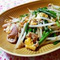 ねっちゃんっ's cooksnap of when they made 豚肉とニラもやしの炒め物.