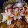 もちあられ's cooksnap of when they made キャラ弁おかず☆カニカマのお花☆.