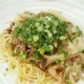 はったんママ's cooksnap of when they made 餃子の残りタネで簡単パスタ.