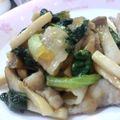 武士魂's cooksnap of when they made 〆豚肉と小松菜のナンプラー炒め.