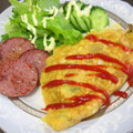 まぁじ's cooksnap of when they made 白だしと白ご飯で♪あっさりオムライス.