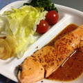 saku＊mama's cooksnap of when they made 鮭の粒マスタードしょうゆソース.