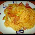 hyoppi's cooksnap of when they made そうめんナポリタン☆.
