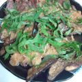はぴーふみー's cooksnap of when they made さっぱり梅しらすおろしソースのステーキ.