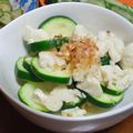 しおかつを's cooksnap of when they made ズッキーニと崩し豆腐の梅昆布茶和え.
