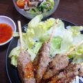 お料理んりん's cooksnap of when they made フライパンで☆豚つくね串.