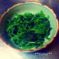 Yamacook's cooksnap of when they made ほうれん草の塩麹胡麻和え.
