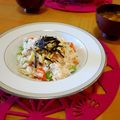 Hannapink's cooksnap of when they made 鮭寿司.