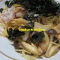 ako213's cooksnap of when they made 和風キノコパスタ☆.