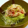 hana吉都's cooksnap of when they made 時短簡単♪カニカマ旨味葱だれonキャベツ.