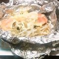 珠紗85's cooksnap of when they made ✿鮭のとろ～りチーズホイル焼✿.