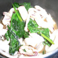 翔仁LOVE's cooksnap of when they made イカと小松菜のキムチ炒め.