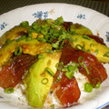 Marist's cooksnap of when they made まぐろとアボカドの洋風丼.