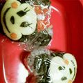 かちかちときっちゃん's cooksnap of when they made 簡単にミッキーミニー♬キャラ弁.